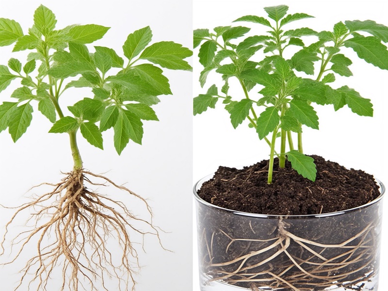The volume of wheat root systems increased 2.3-fold after humic acid application.