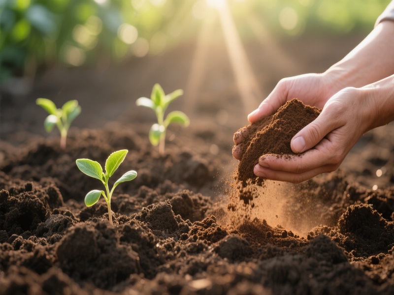 humic acid powder as a crop growth regulator in the agricultural field